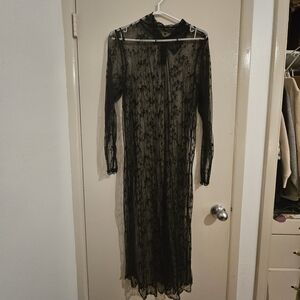 Elegant Black Lace Dress
